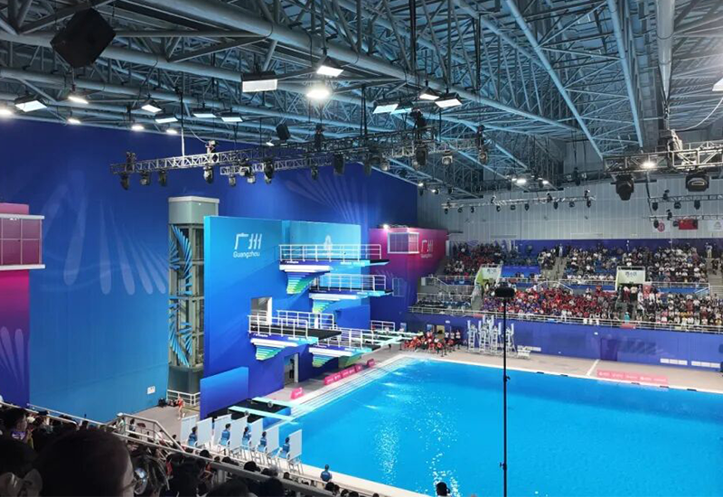 点亮全运会，腾博官网诚信为本电源助力广东奥体中心游泳跳水馆照明升级